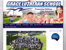 Tablet Screenshot of gracelutheranschool.com